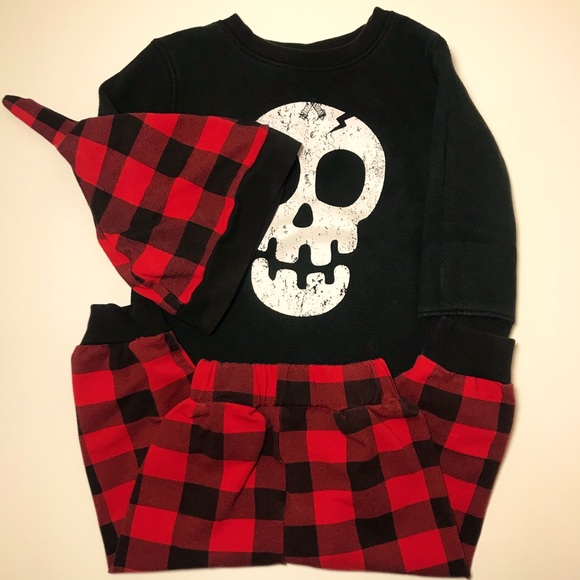 Other - Checkered 2pc Pant + Hat